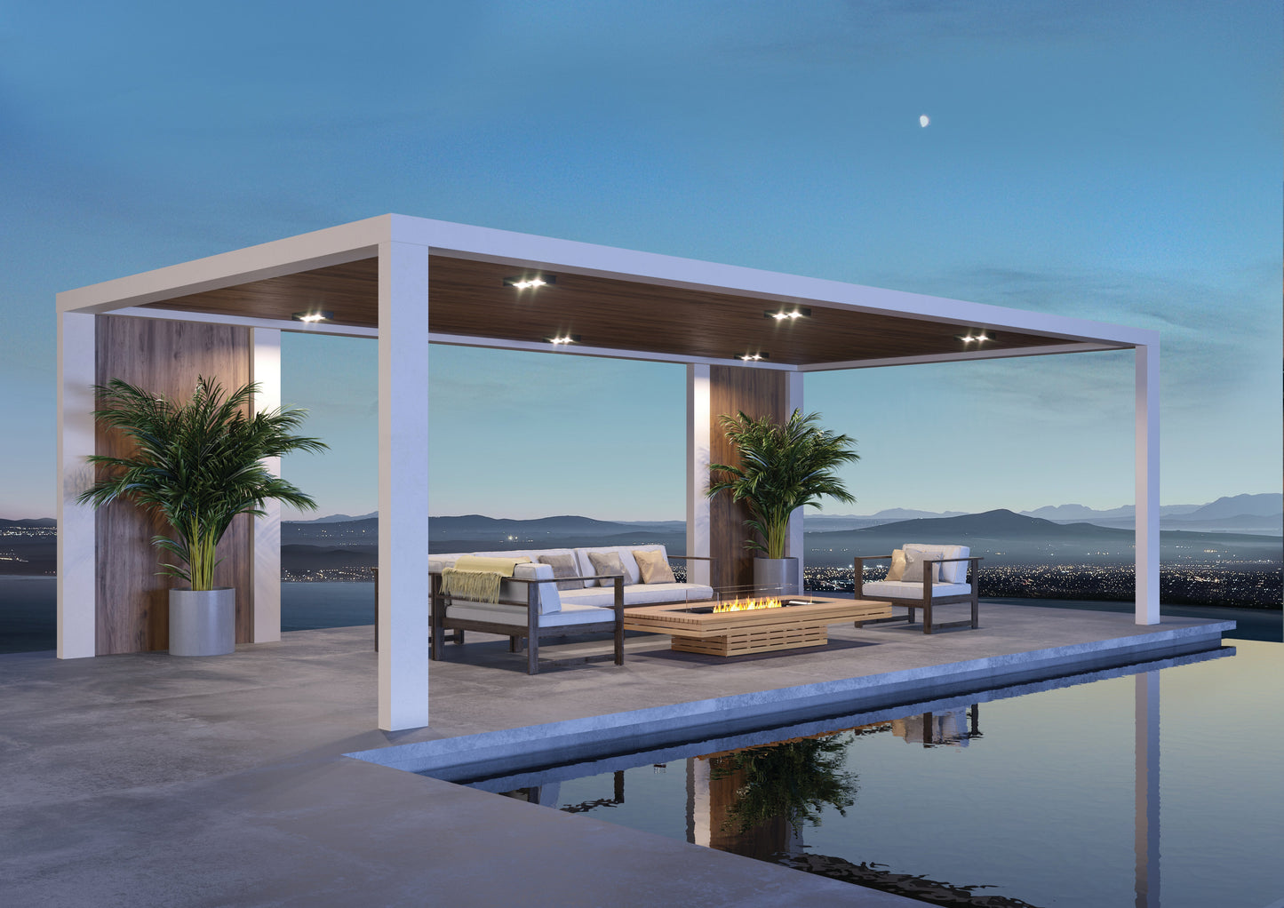 EcoSmart Fire 89" Gin 90 Low Height Fire Pit Table with Gas LP/NG Burner by Mad Design Group