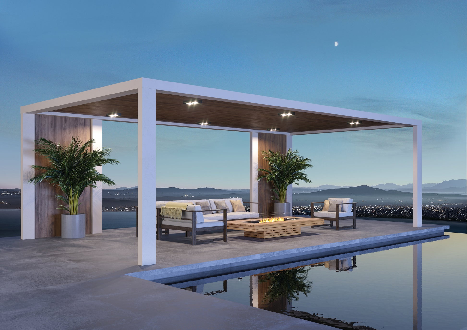 EcoSmart Fire 89" Gin 90 Low Height Fire Pit Table with Gas LP/NG Burner by Mad Design Group