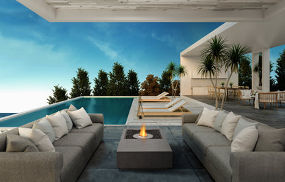 EcoSmart Fire 50" Manhattan 50 Fire Pit Table with Gas LP/NG Burner by Mad Design Group