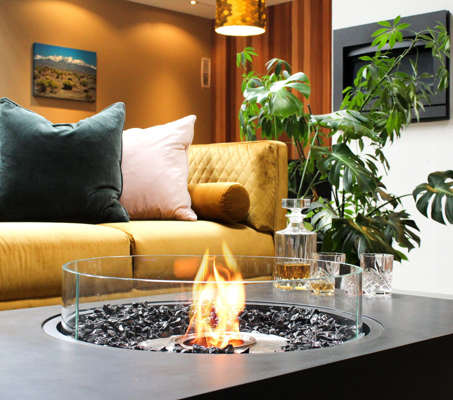 EcoSmart Fire 50" Martini 50 Fire Pit Table with Gas LP/NG Burner by Mad Design Group