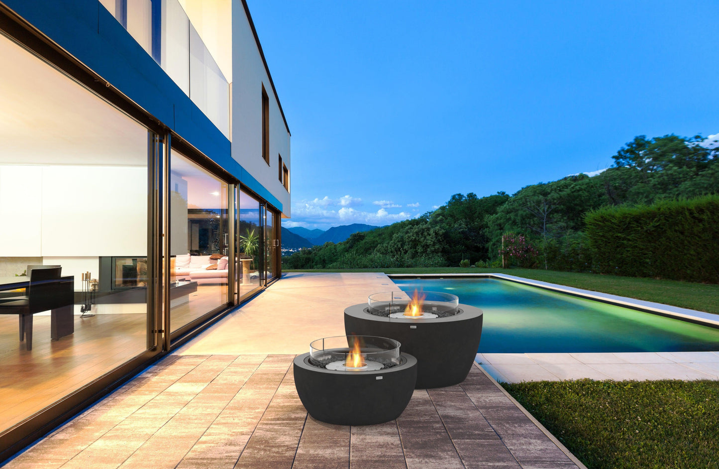 EcoSmart Fire 39" POD Fire Pit Bowl with Ethanol Burner by Mad Design Group