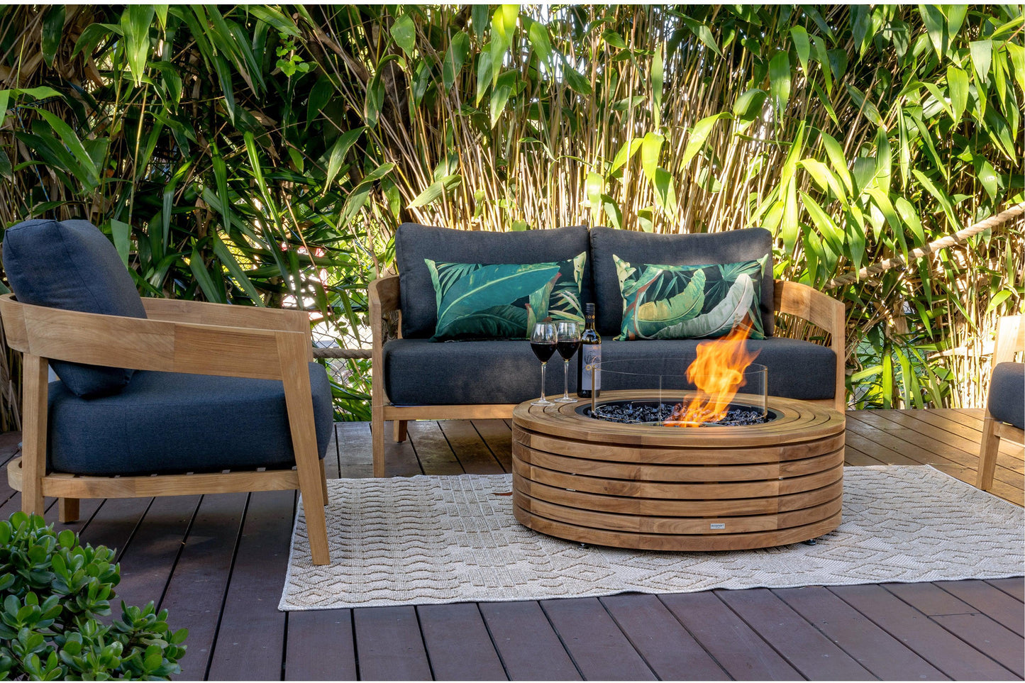 EcoSmart Fire 39" Ark 40 Fire Pit Table with Gas LP/NG Burner by Mad Design Group