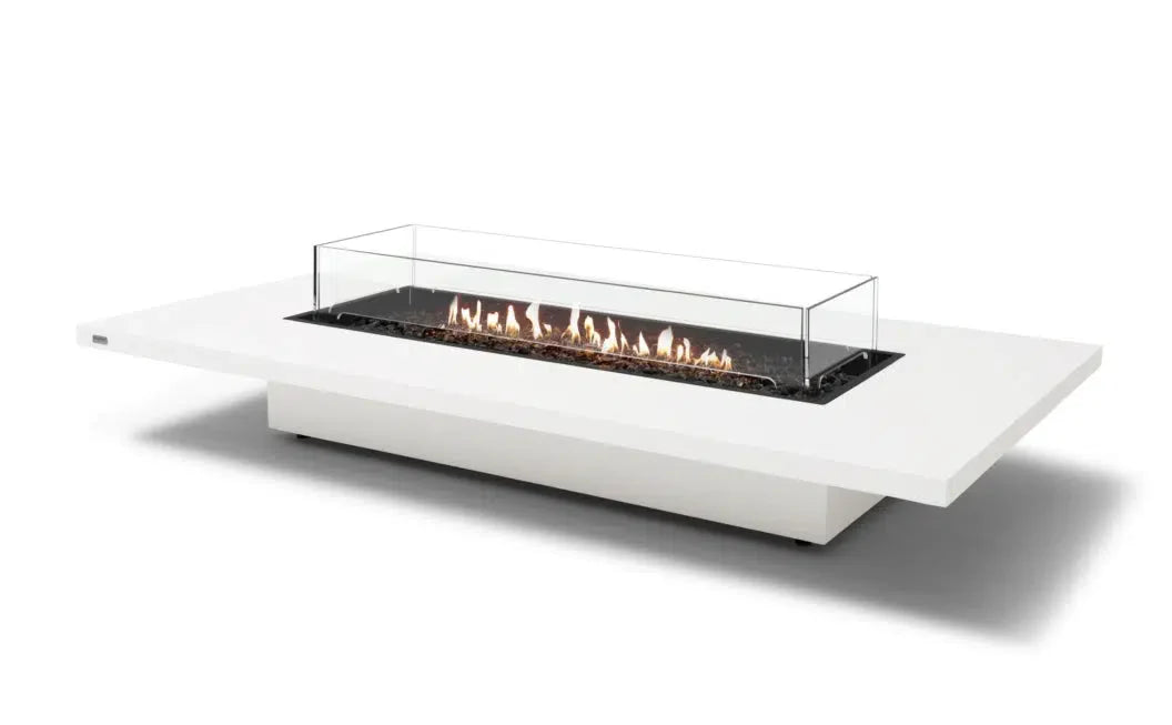 EcoSmart Fire Daiquiri 71" Bone Freestanding Fire Table with Gas LP/NG Burner by Mad Design Group