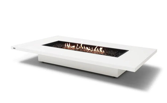EcoSmart Fire Daiquiri 71" Bone Freestanding Fire Table with Gas LP/NG Burner by Mad Design Group