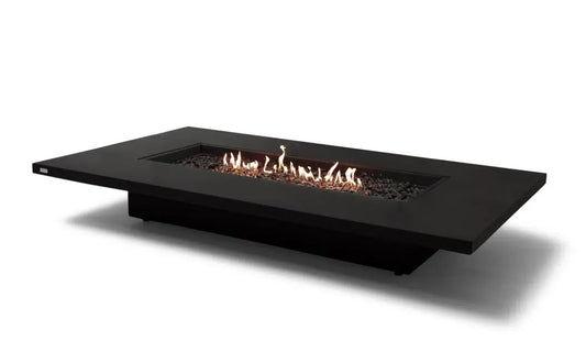 EcoSmart Fire Daiquiri 71" Graphite Freestanding Fire Table with Gas LP/NG Burner by Mad Design Group