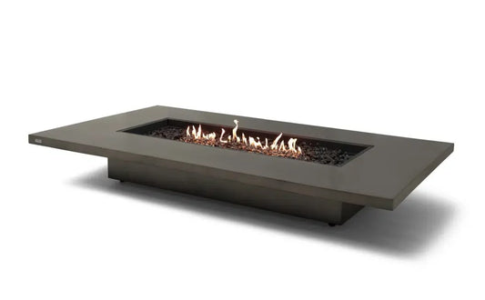 EcoSmart Fire Daiquiri 71" Natural Freestanding Fire Table with Gas LP/NG Burner by Mad Design Group