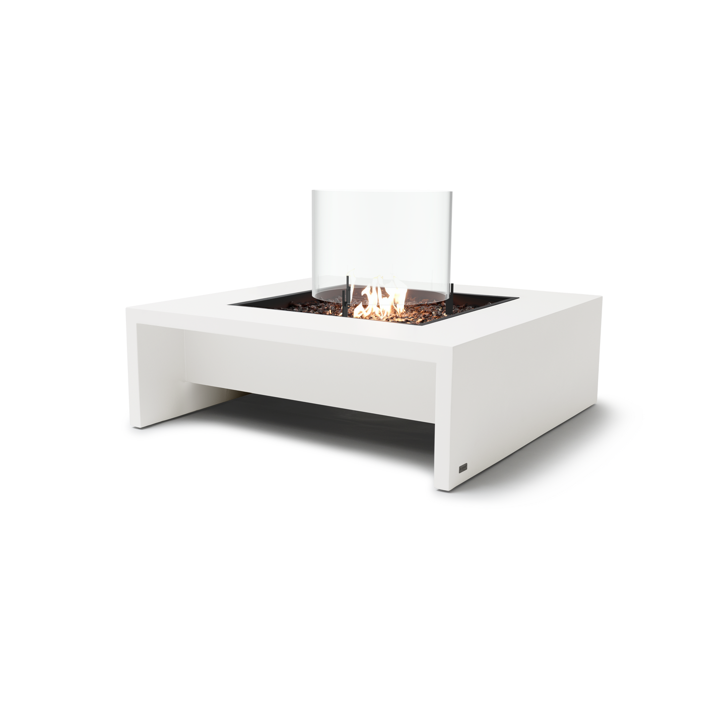 EcoSmart Fire Mojito 40" Bone Freestanding Fire Table with Gas LP/NG Burner by Mad Design Group