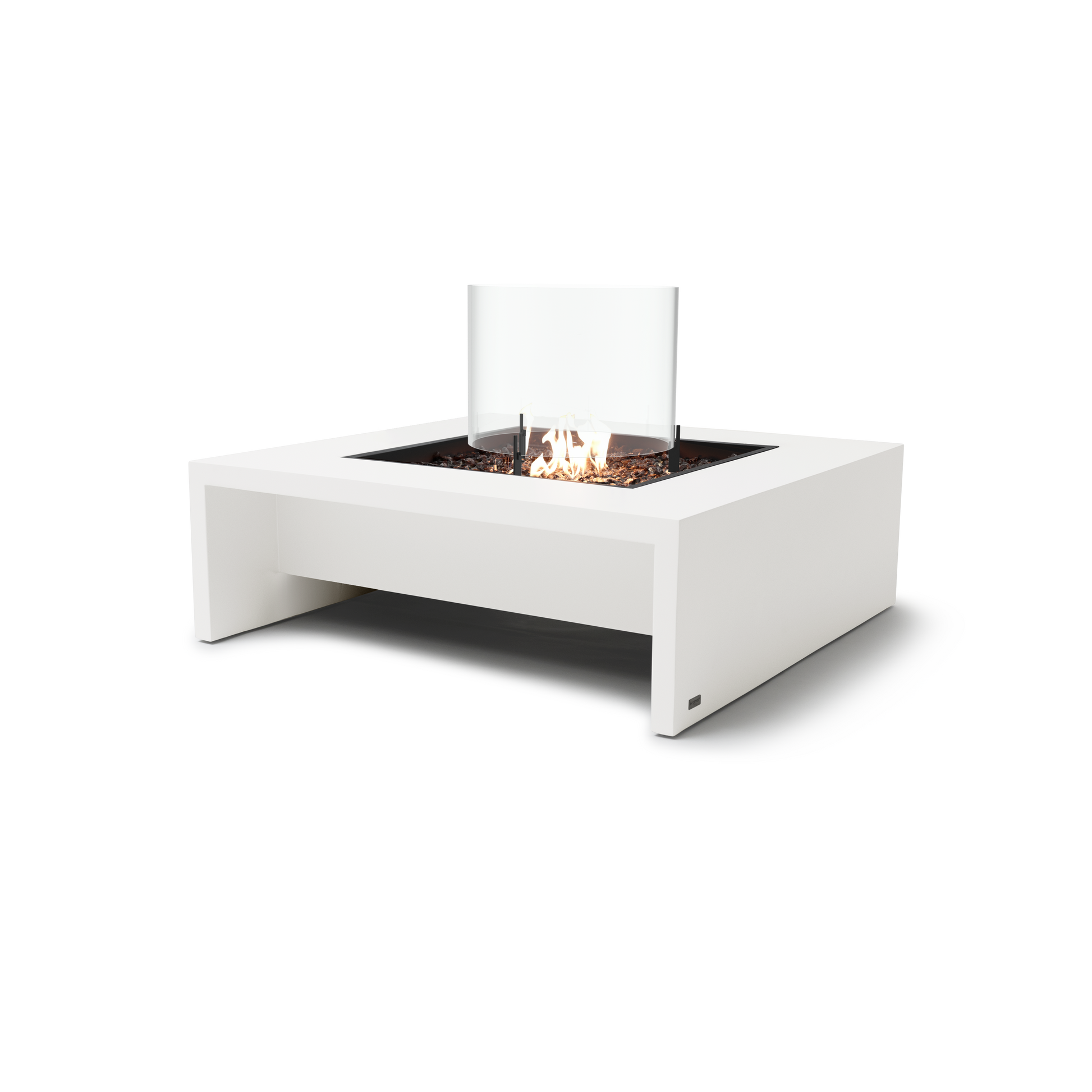EcoSmart Fire Mojito 40" Bone Freestanding Fire Table with Gas LP/NG Burner by Mad Design Group