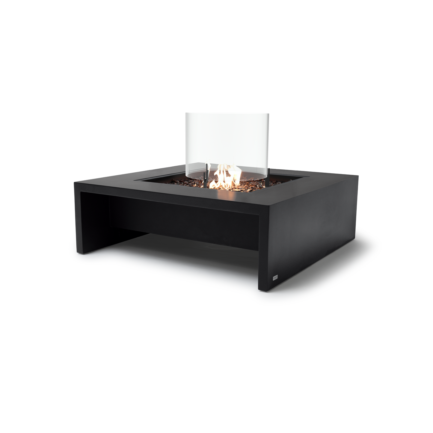 EcoSmart Fire Mojito 40" Graphite Freestanding Fire Table with Gas LP/NG Burner by Mad Design Group