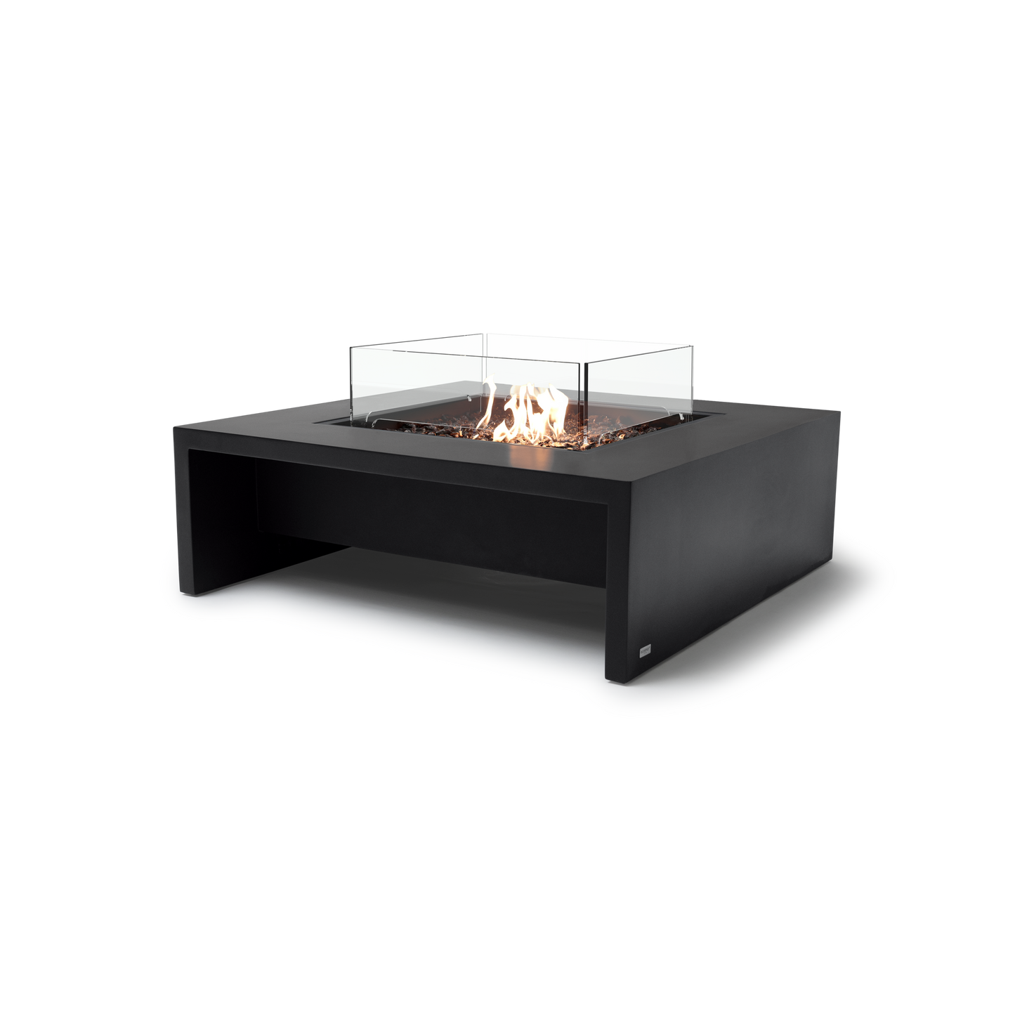 EcoSmart Fire Mojito 40" Graphite Freestanding Fire Table with Gas LP/NG Burner by Mad Design Group