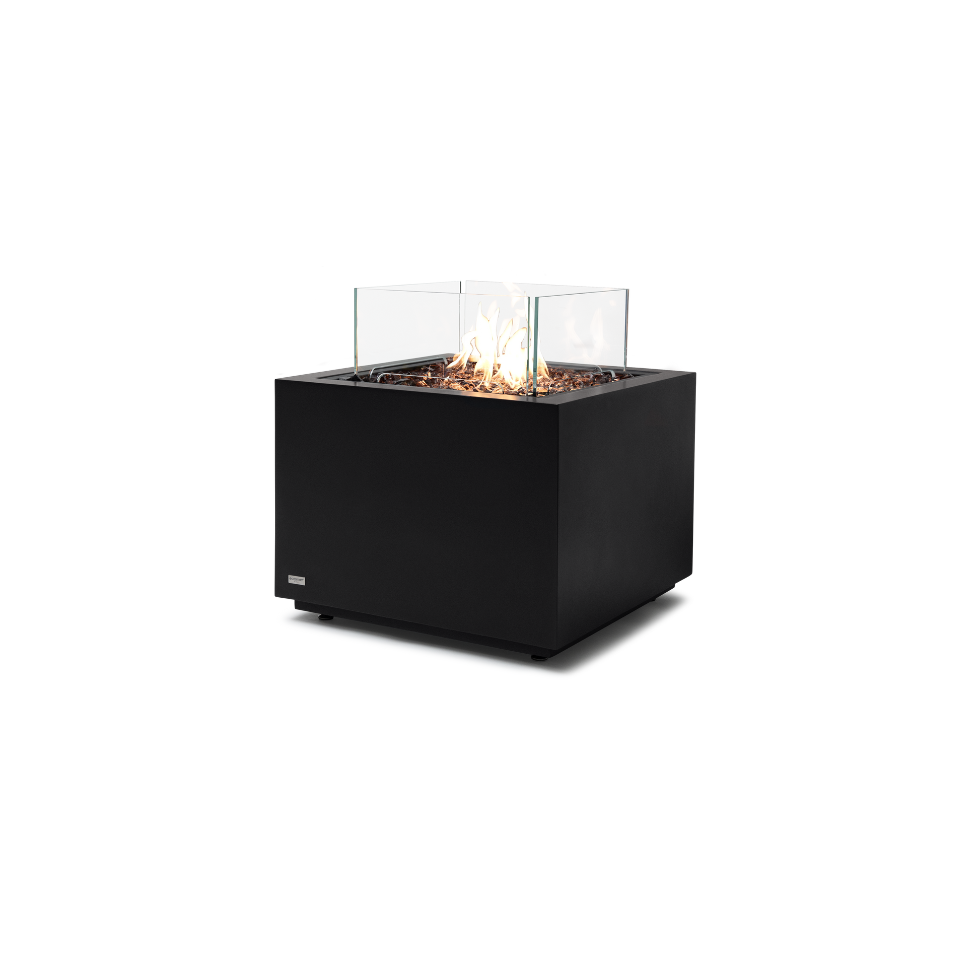 EcoSmart Fire Sidecar 24" Graphite Freestanding Fire Table with Gas LP/NG Burner by Mad Design Group