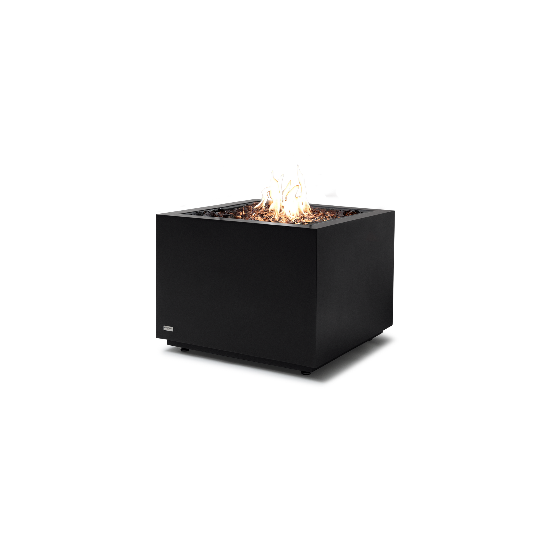 EcoSmart Fire Sidecar 24" Graphite Freestanding Fire Table with Gas LP/NG Burner by Mad Design Group