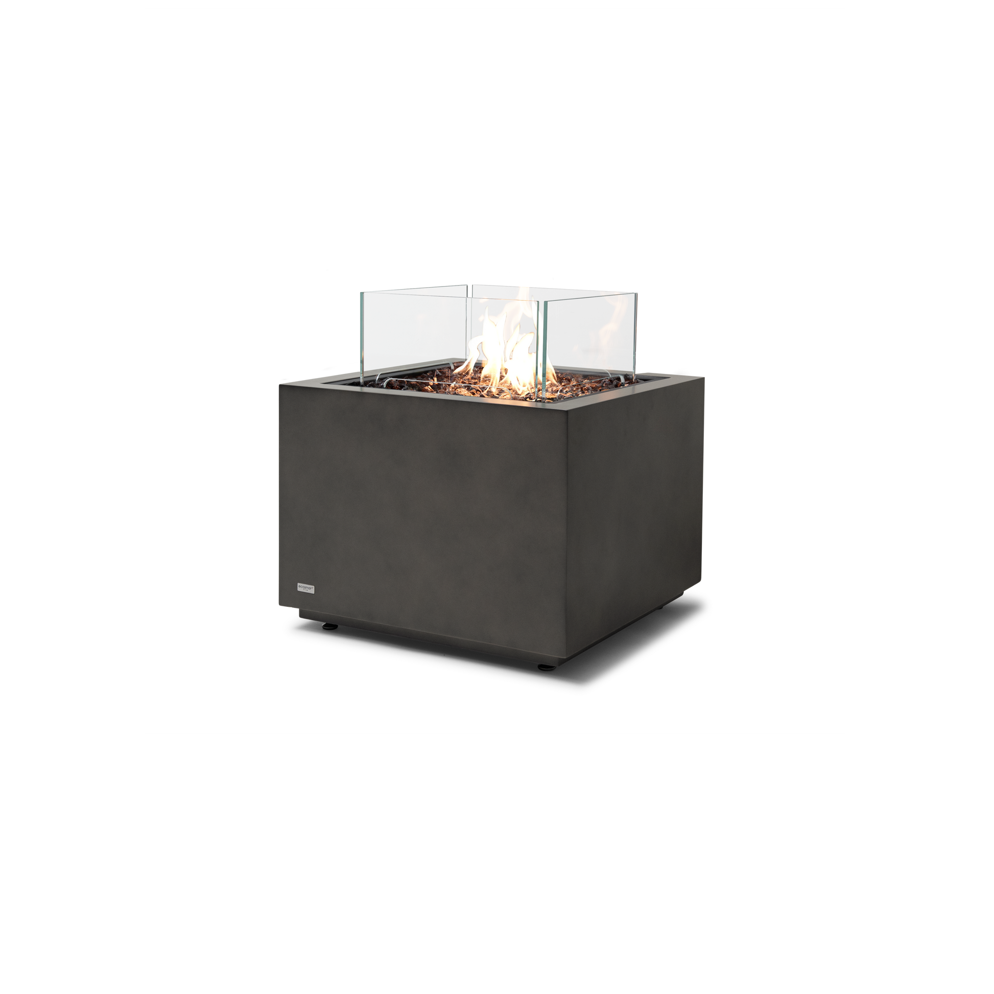 EcoSmart Fire Sidecar 24" Natural Freestanding Fire Table with Gas LP/NG Burner by Mad Design Group