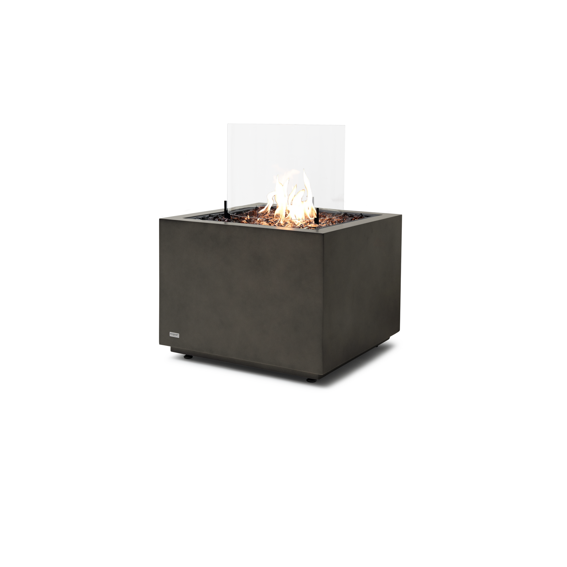 EcoSmart Fire Sidecar 24" Natural Freestanding Fire Table with Gas LP/NG Burner by Mad Design Group