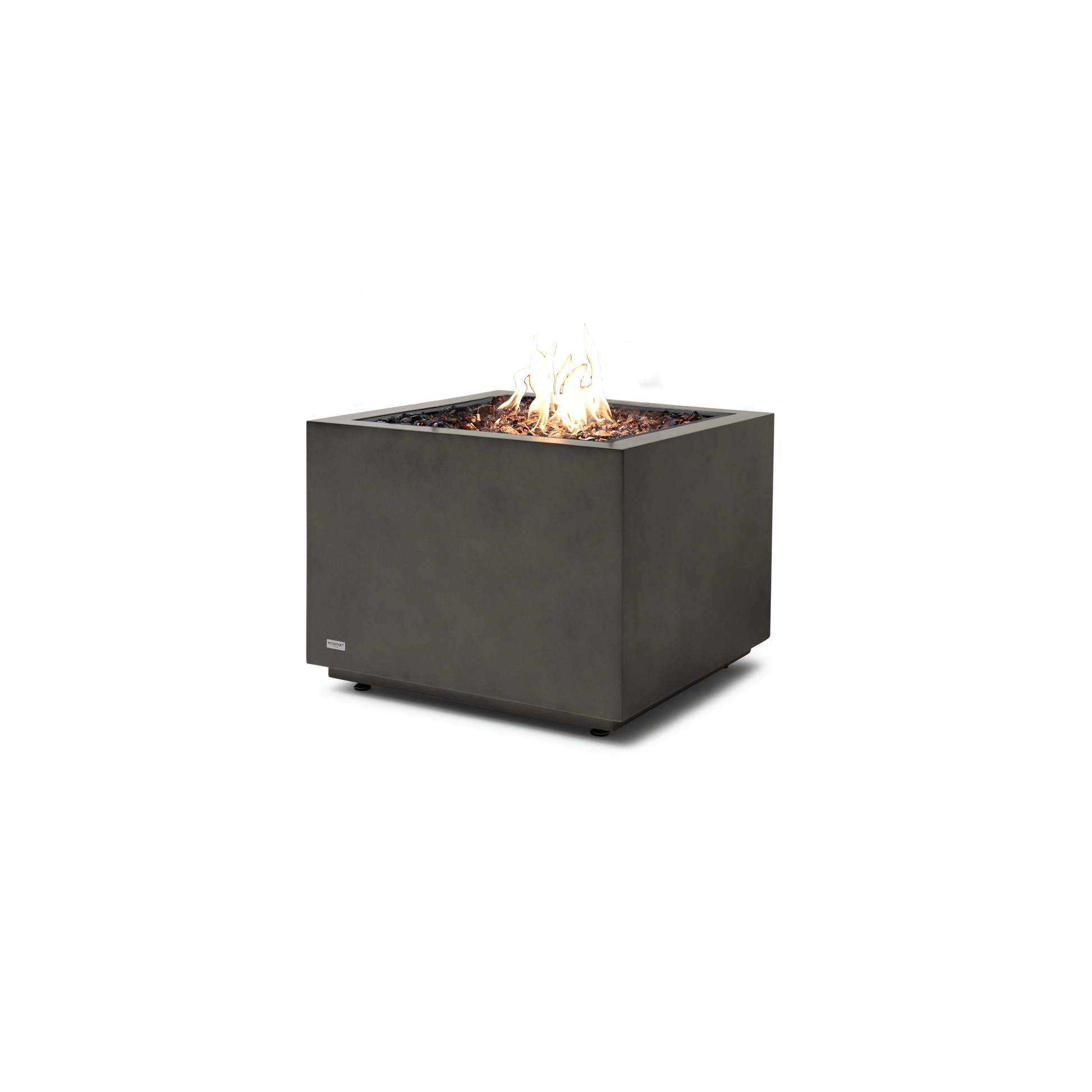 EcoSmart Fire Sidecar 24" Natural Freestanding Fire Table with Gas LP/NG Burner by Mad Design Group