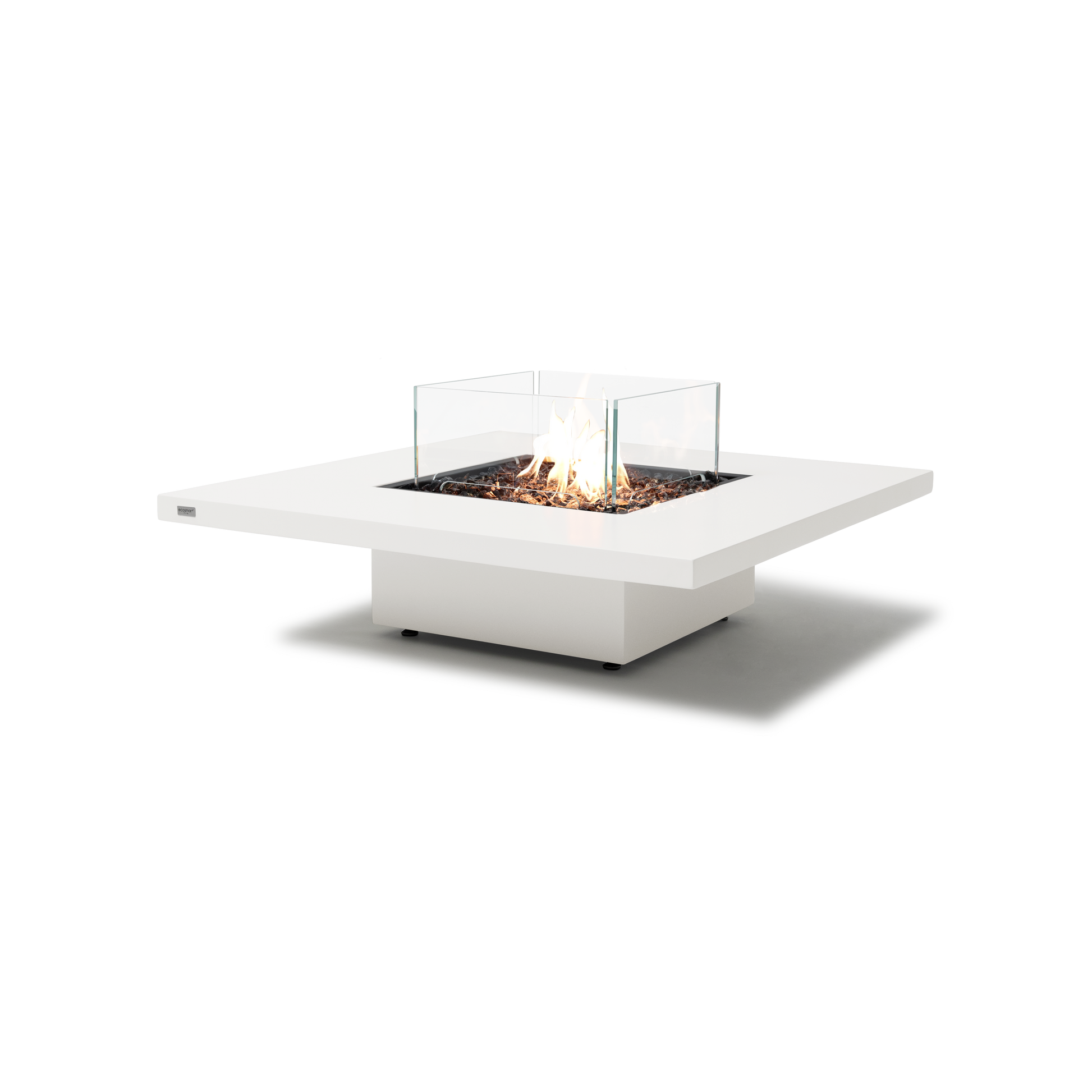 EcoSmart Fire Vertigo 40" Bone Freestanding Fire Table with Gas LP/NG Burner by Mad Design Group