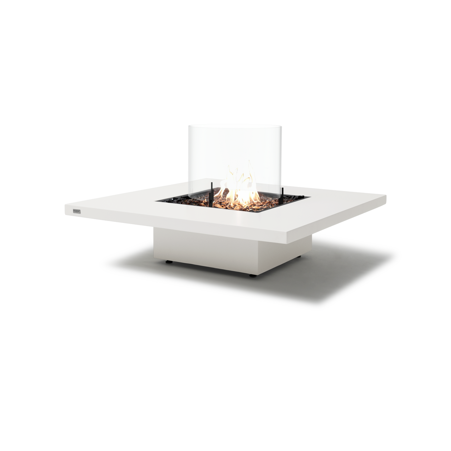 EcoSmart Fire Vertigo 40" Bone Freestanding Fire Table with Gas LP/NG Burner by Mad Design Group