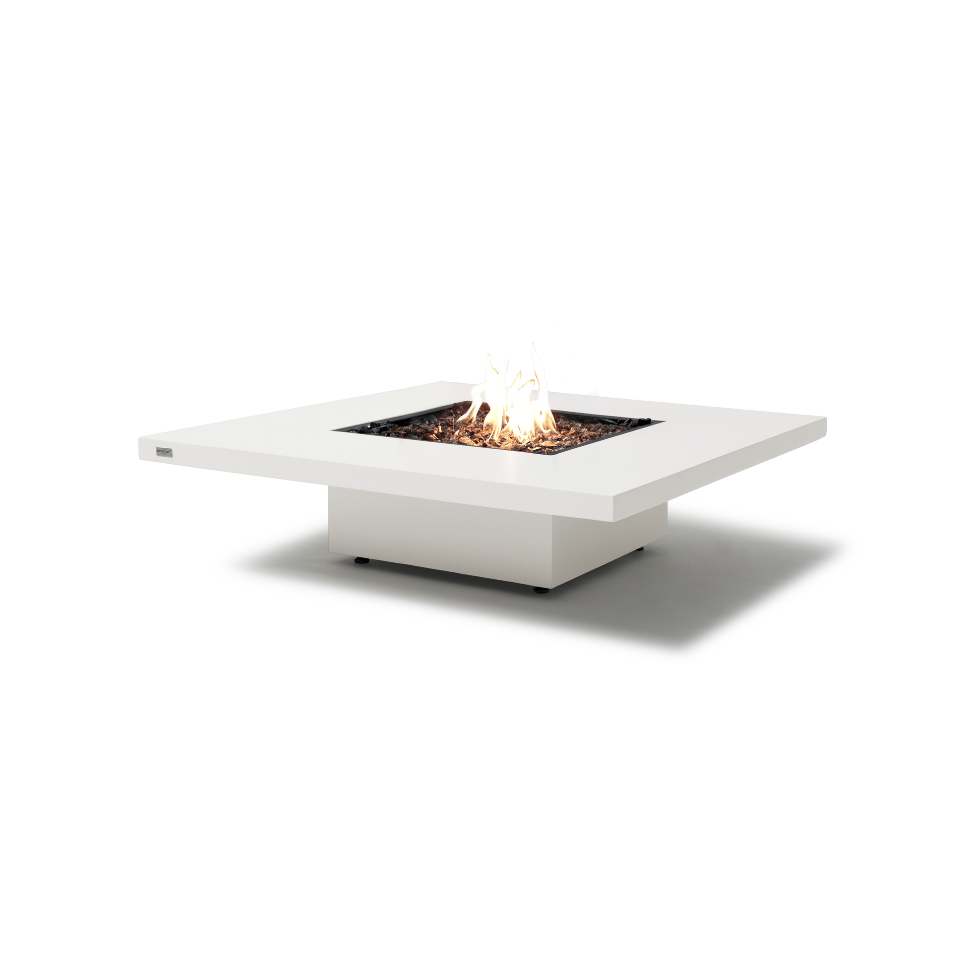 EcoSmart Fire Vertigo 40" Bone Freestanding Fire Table with Gas LP/NG Burner by Mad Design Group