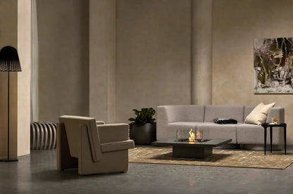 EcoSmart Fire Vertigo 40" Natural Freestanding Fire Table with Gas LP/NG Burner by Mad Design Group