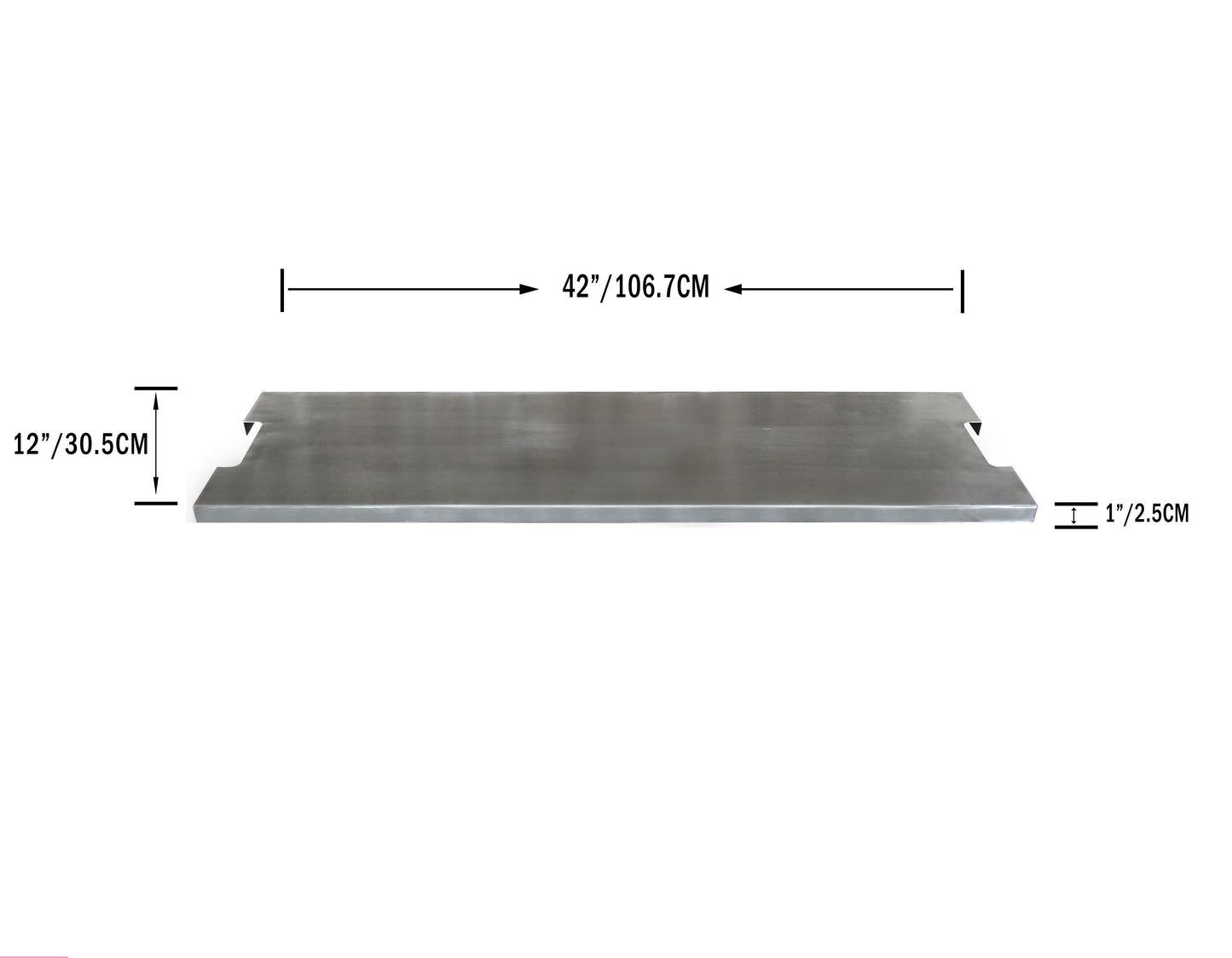 Elementi Granville 12" Rectangle Stainless Steel Lid