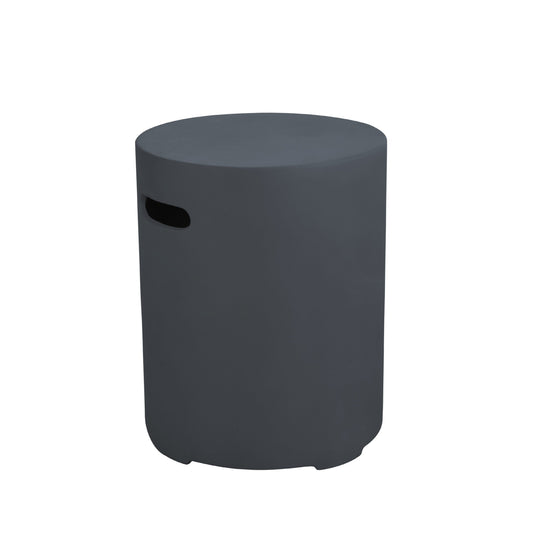 Elementi 16” Round Dark Gray Concrete Liquid Propane Tank Cover ONB01-102