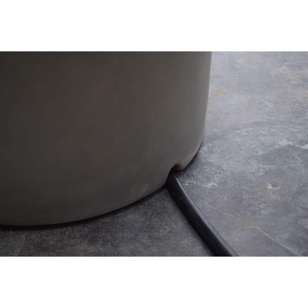 Elementi 16" Round Light Gray Concrete Liquid Propane Tank Cover ONB01-102