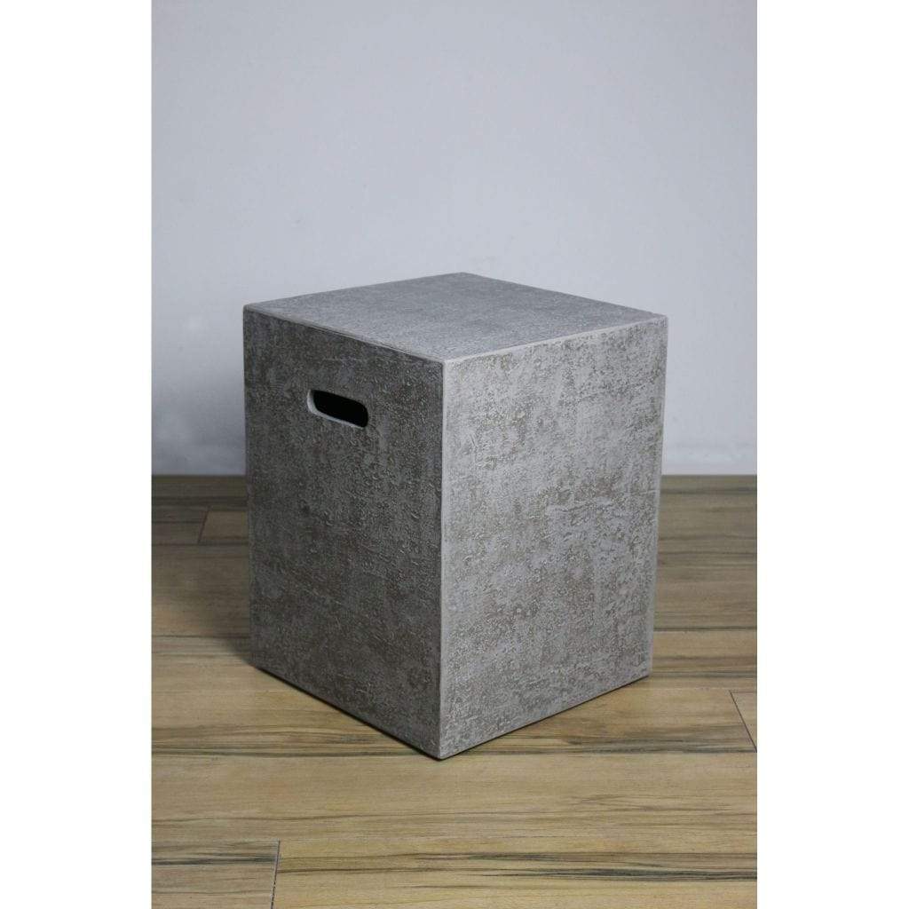Elementi 16" Square Light Gray Propane Concrete Tank Cover ONB016