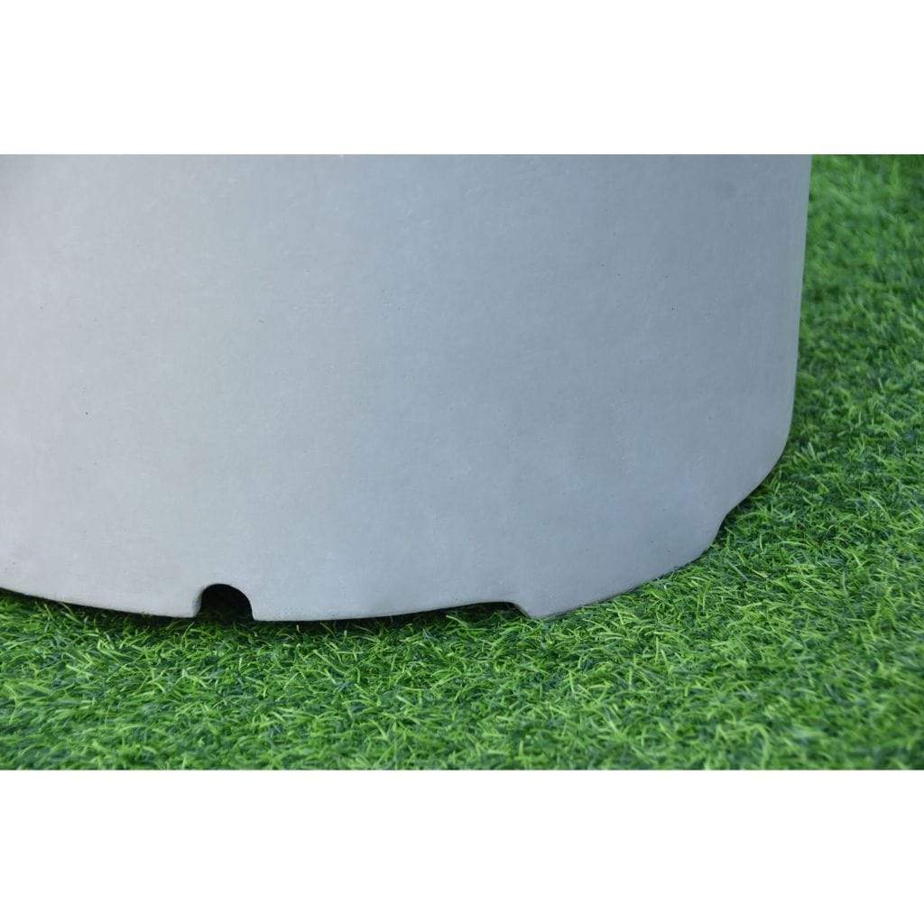 Elementi 18" Round Light Gray Concrete Liquid Propane Tank Cover ONB01-207