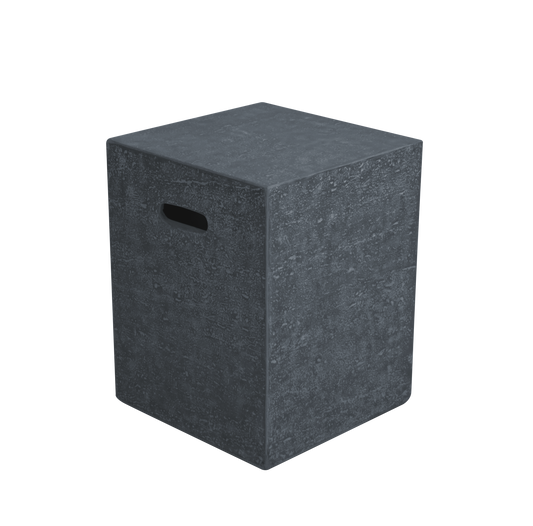 Elementi 18" Square Dark Gray Propane Concrete Tank Cover ONB01-209