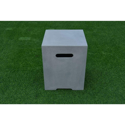 Elementi 18" Square Light Gray Liquid Propane Concrete Tank Cover ONB01-208
