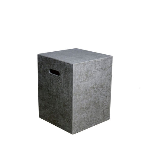 Elementi 18" Square Light Gray Propane Concrete Tank Cover ONB01-209