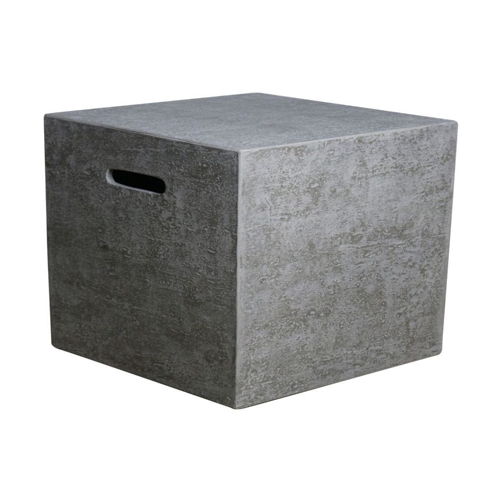 Elementi 20" Square Light Gray Concrete Propane Tank Cover ONB01-104