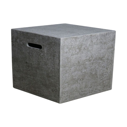 Elementi 20" Square Light Gray Concrete Propane Tank Cover ONB01-104