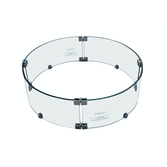 Elementi 24" Round Clear Tempered Glass Table Wind Screen ONC05-001