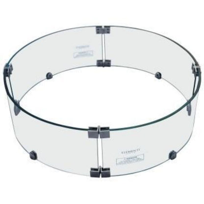 Elementi 24" Round Glass Wind Shield for Metropolis Fire Table