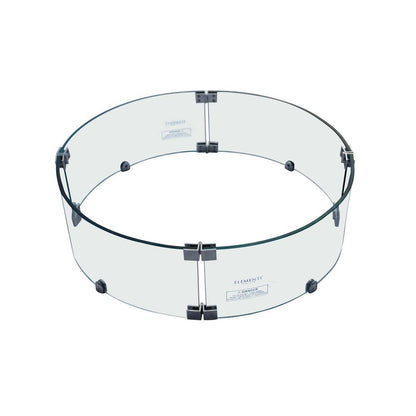 Elementi 24" Round Glass Wind Shields for Boulder Fire Table
