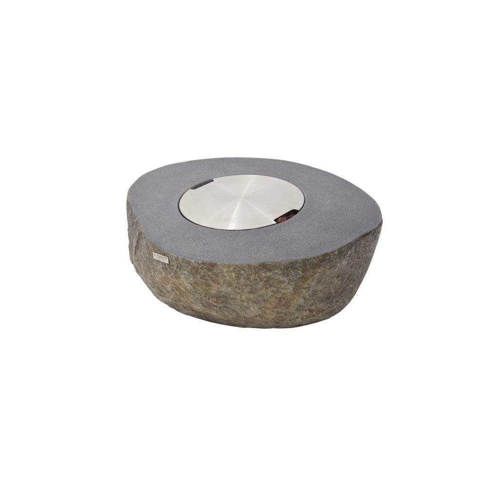 Elementi Boulder 35" Round Concrete Liquid Propane Fire Table