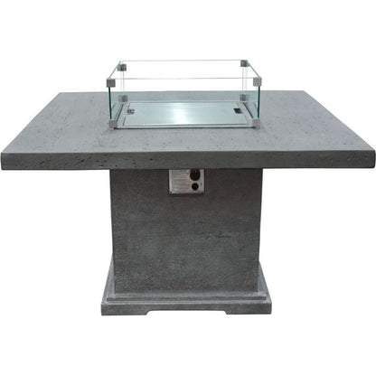 Elementi Fire 48" Light Gray Birmingham Dining Propane Fire Table