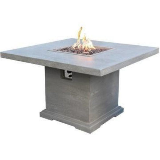 Elementi Fire 48" Light Gray Birmingham Dining Propane Fire Table