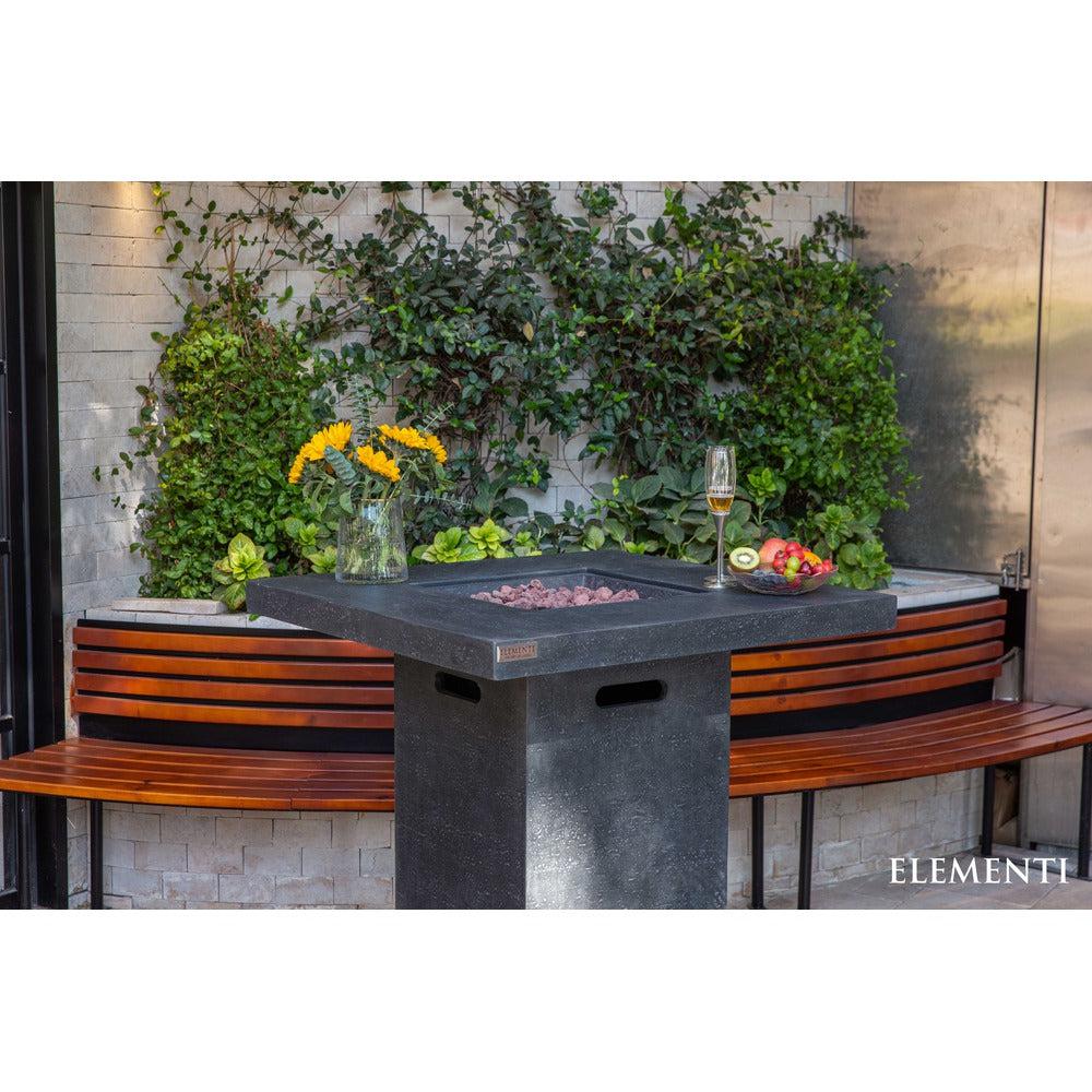 Elementi Fire Montreal Bar Propane Fire Table