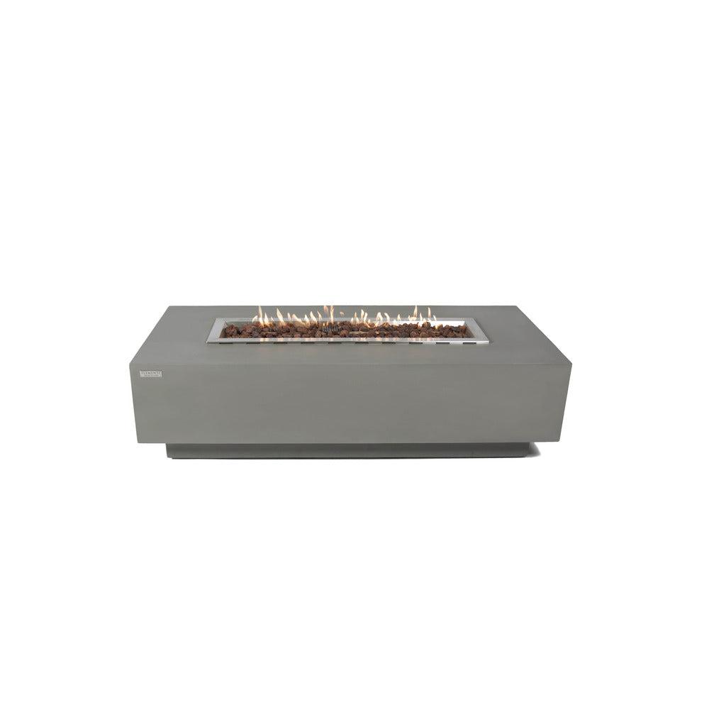 Elementi Granville 27" Rectangle Light Gray Concrete Liquid Propane Fire Table