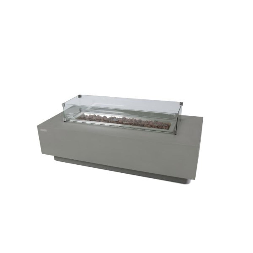 Elementi Granville 27" Rectangle Light Gray Concrete Liquid Propane Fire Table