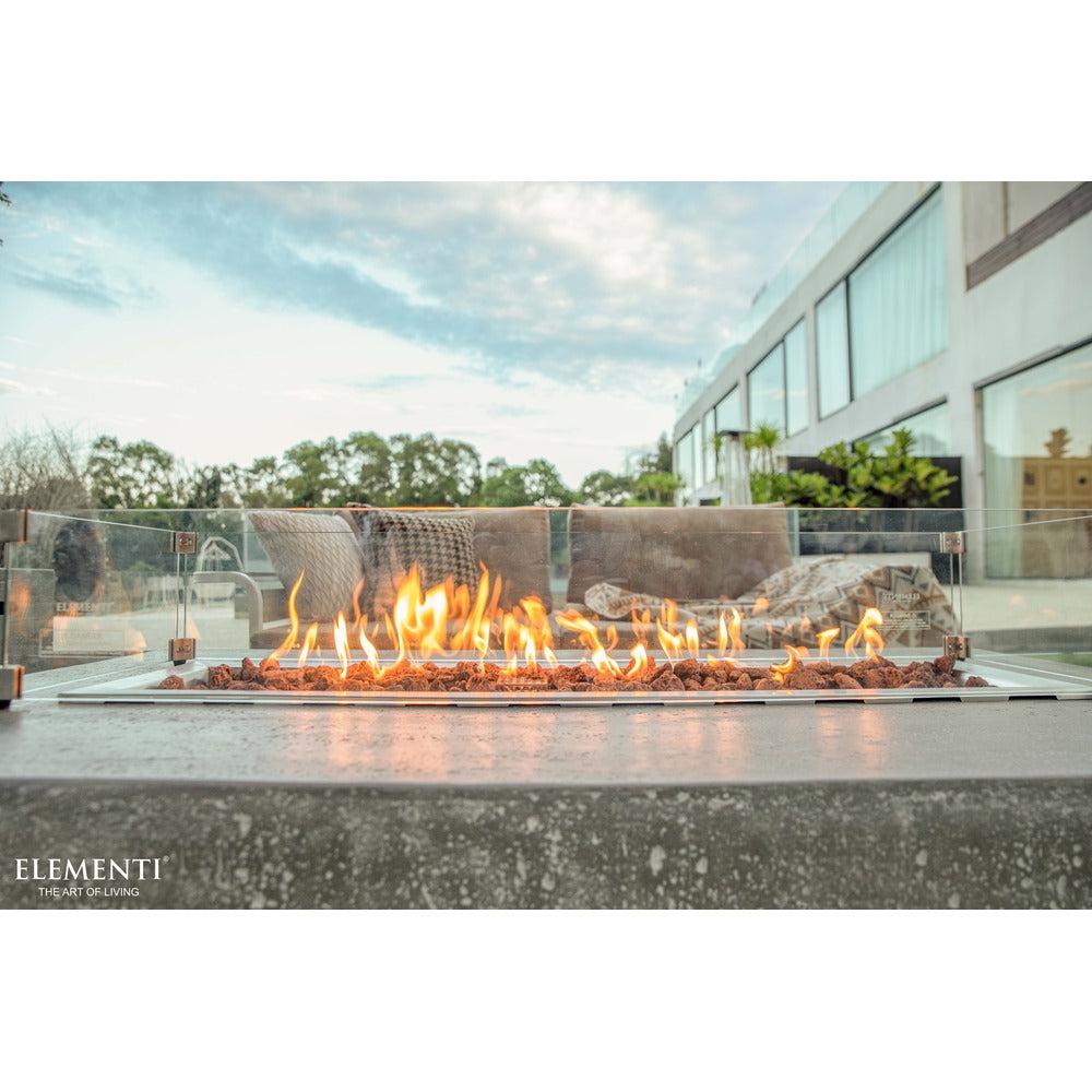 Elementi Hampton 32" Rectangle Light Gray Concrete Liquid Propane Fire Table