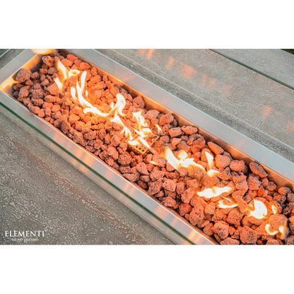 Elementi Hampton 32" Rectangle Light Gray Concrete Liquid Propane Fire Table