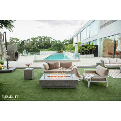 Elementi Hampton 32" Rectangle Light Gray Concrete Liquid Propane Fire Table