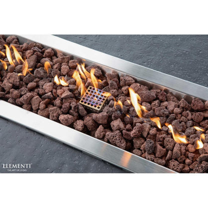 Elementi Hampton 56" Rectangle Dark Gray Concrete Natural Gas Fire Table