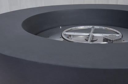 Elementi Lunar Bowl 42" Round Dark Gray Concrete Liquid Propane Fire Table