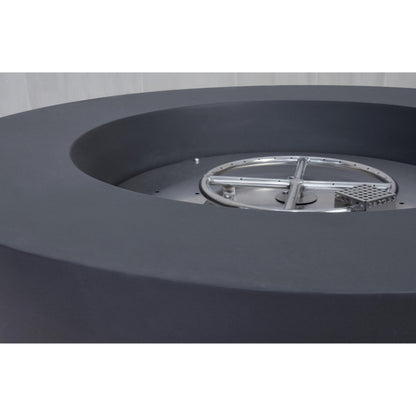 Elementi Lunar Bowl 42" Round Dark Gray Concrete Natural Gas Fire Table
