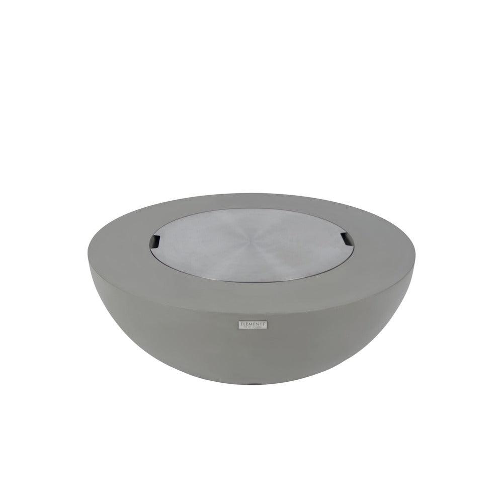 Elementi Lunar Bowl 42" Round Light Gray Concrete Natural Gas Fire Table