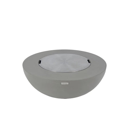Elementi Lunar Bowl 42" Round Light Gray Concrete Natural Gas Fire Table